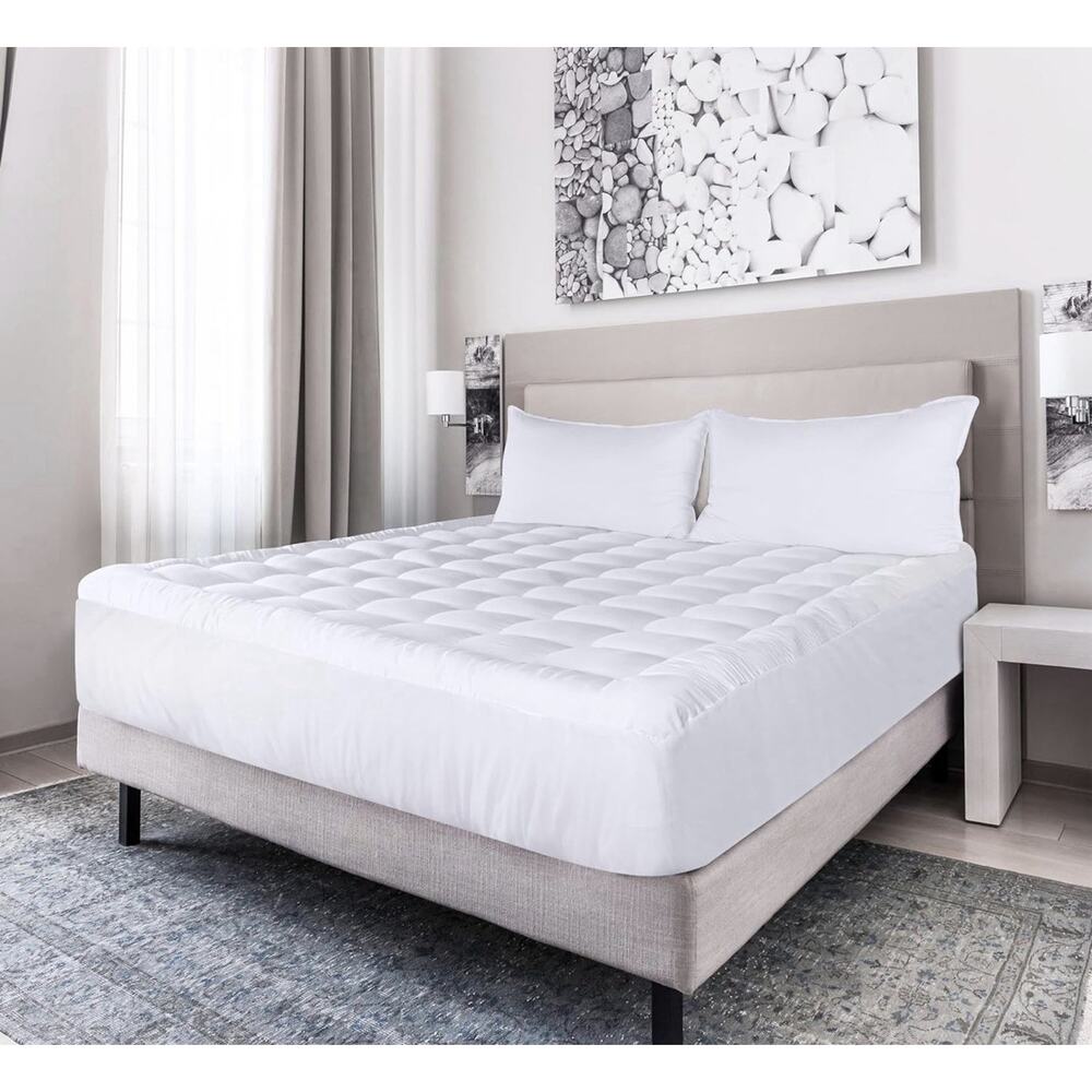 Utopia Bedding Full Mattress Pad Quilted Fitted Deep Pocket White New